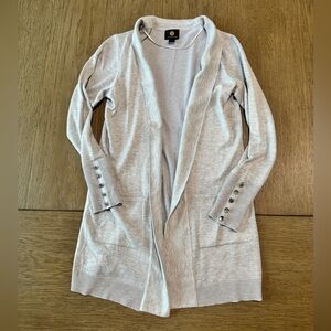 JM Collection Open Cardigan Sweater Size PP Gray